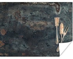 Poster Keukengerei - Keukengereedschap - Vintage - Landelijk - 120x90 cm