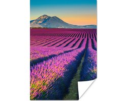 Poster Lavendel - Berg - Bloemen - 20x30 cm
