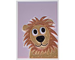 Poster Leeuw dusty pink - Dierenposter - kinderposter - kinderkamer - babykamer