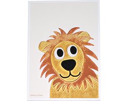 Poster Leeuw offwhite - Dierenposter - kinderposter - kinderkamer - babykamer
