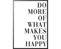 Poster Met Zwarte Lijst - Do More Poster
