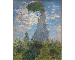 Poster Monet - Vrouw met parasol ('Women with a parasol') - Large 70x50 cm - Impressionisme