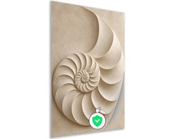 Poster - Muurdecoratie modern - Geometrie - Kubistisch - Beige - Decoratie slaapkamer volwassenen - Hal accessoires - Crème - Japandi stijl - 30x40 cm