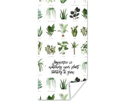 Poster Quotes - Happiness is... watching your plant starting to grow - Spreuken - Kamerplanten - 20x40 cm