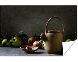 Poster Theepot - Thee - Fruit - 90x60 cm