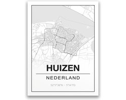 Poster/plattegrond HUIZEN - A4