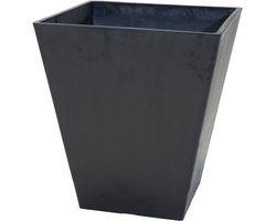Pot - MEGA COLLECTIES - Ecostone Vierkant - 48 x 57 cm - Zwart
