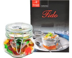 Pot met draaidop Original Fido 0,5L incl. Bormioli receptenboekje
