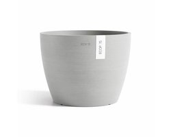 Pot stockholm 40cm wit/grijs