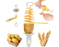 Potato Twister - Aardappel Spiraal Snijder + 4 Spiezen