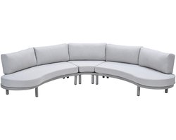 Potenza aluminium loungeset - taupe - valley sand
