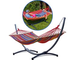 Potenza Grande - hangmat met standaard - 2 persoons - Zwart