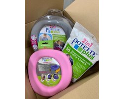 PotettePlus Voordeelpak  - Reispotje - Grijs/Roze