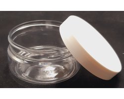 Potje 100ml Leeg 1x - Kunststof, PET Potje met Schroefdeksel Cosmetica - Navulbaar