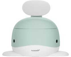 Potje Peuter Kindsgut Kinderpotje WC aquamarijn aqua-blauw met anti-slip - inclusief Ebook Potje Peuter