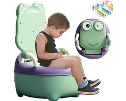 Potje Peuter Potty Training Toilet Seat- Toilet voor Jongens en Meisjes met Spatbescherming - Fun Kids Toilet met 1 Borstel - Moedig Praktijk voor Baby Kinderen Potje Peuter