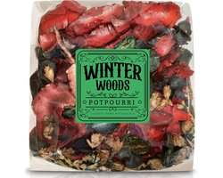 Potpourri Zak - Huisgeur Mix - Winter Decoratie - Natuurlijke Dennengeur - 1 Zak - Groen Bruin