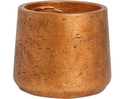 Pottenbak Potten - Metalen Pot - Planten Binnen - Koperen Afwerking - 16.5 cm - Koperkleurig