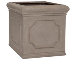 Pottery Pots - Bloempot Block Classic L - L50cm x W50cm x H50cm - Indoor en Outdoor - Taupe