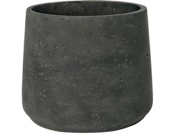 Pottery Pots Bloempot Patt Grijs-Zwart D 23 cm H 19.5 cm