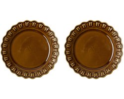 PotteryJo - Tulipa ontbijtbord 20cm Umbra (set van 2) - Kleine borden