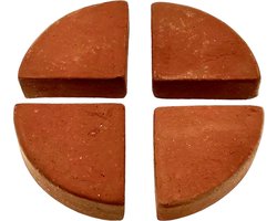 Potvoetjes Onderzetters Pootjes Terracotta Voor Bloempot - 7 x 7 x 2.5 cm - 4 Stuks