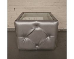 Pouffe Table – Zilver