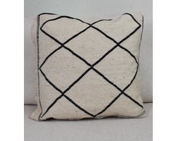 Poufs&Pillows Handgeweven Beni Ouarain kussen 40 x 40 - Beni Ouarain stijl