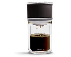 Pour-Over Koffie Zet Set - Inclusief Gietketel, Dubbelwandige Glazen Decanteer en 20 Papieren Filters