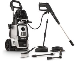 Powerplus Elektrische Hogedrukreiniger POWXG90426 - [5620} Terrasreiniger, start/stop functie, max. druk van 195 bar en temperatuur van 50 °C, 8 m slang en accessoires inbegrepen, Reinigen van auto's, meubelen en fiets