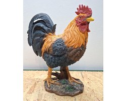 Prachtige Decoratieve Haan beeld - Polystone - 35 cm Hoog- polyresin -Decoratie - Woonaccessoires
