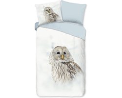 Prachtige dekbedovertrek Uil - 140x200/220 (eenpersoons) - scherp geprint - lijkt net echt - heerlijk zacht en soepel - huidvriendelijk en duurzaam - kleurvast en slijtvast - strijkvrij en droogt snel