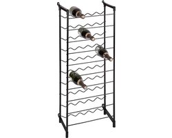 Practo Home - Flessenrek staal 50 flessen - extra sterk