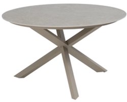 Prado tafel keramiek sabbia panna latte ⌀130 cm