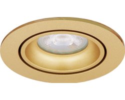 Pragmalux Inbouwspot Delta Rond Kantelbaar Goud - Incl. GU10 Fitting