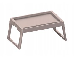 Praktisch inklapbaar tafeltje - draagbaar bedtafel - kleur cappuccino, 56120722
