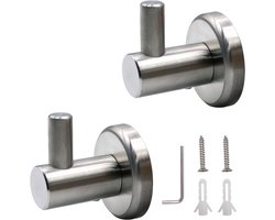 Praktische en duurzame kledinghaken voor in de kast - Set van 2 haakjes voor jassen en accessoires