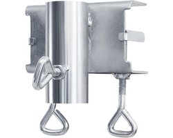 Praktische Parasolhouder - Parasolklem - Parasolklem balkon - Metaal - Houder voor Parasol - Railing - Paraplupalen klem - Relingmontage - Parasolhouder- Zilver - Must have voor uw parasol!