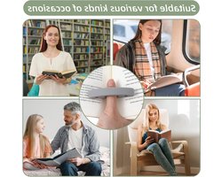 Praktische Silicone Duim Boekensteun - 3 Stuks, Antislip Boekenhouder, Ergonomisch en Handenvrij Lezen met Handige Boekenleggers