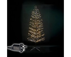 Pre-Verlichte Sneeuw Gevlokte Berk Takkenboom met LED Lichten - Decoratie voor Binnen en Buiten