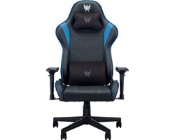 Predator Rift – Gamestoel / Gaming Chair - Maximale belastbaarheid 120kg - Rughoek 155° - Zwart/Blauw