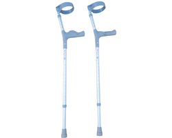 Premis - 1 paar krukken - Ergonomisch handvat - Geschikt voor veel verschillende personen - Duurzaam - Aluminium