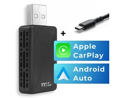 Premium 2-in-1 Carplay Dongle - Draadloos Apple Carplay & Android Auto - Android Auto Dongle - Extra Klein Model - Snelle & Stabiele Connectie - Draadloos Carplay - 2025 model