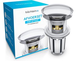 Premium afvoergarnituur voor wastafel 10 x 7 x 7 chroom