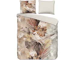 Premium biologisch katoen/satijn dekbedovertrek Abigail - 240x200/220 (lits-jumeaux) - subtiele glans - chique en luxe uitstraling - rondom bies - heerlijk zacht en soepel - huidvriendelijk en duurzaam - optimale slaapcomfort