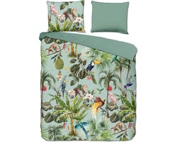 Premium biologisch katoen/satijn dekbedovertrek Donna - 200x200/220 (tweepersoons) - subtiele glans - chique en luxe uitstraling - rondom bies - heerlijk zacht en soepel - huidvriendelijk en duurzaam - optimale slaapcomfort