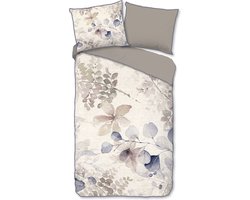 Premium biologisch katoen/satijn dekbedovertrek Rilana - 140x200/220 (eenpersoons) - subtiele glans - chique en luxe uitstraling - rondom bies - heerlijk zacht en soepel - huidvriendelijk en duurzaam - optimale slaapcomfort