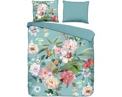 Premium biologisch katoen/satijn dekbedovertrek Suus - 200x200/220 (tweepersoons) - subtiele glans - chique en luxe uitstraling - rondom bies - heerlijk zacht en soepel - huidvriendelijk en duurzaam - optimale slaapcomfort