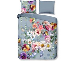 Premium Biologisch Katoen/Satijn Tweepersoons Dekbedovertrek Marlies Grijs | 200x200/220 | Luxe En Comfortabel | Hoogwaardige Kwaliteit