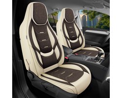 Premium Camper stoelhoezen voor Karmann Davis Lifestyle H11 in Beige/Bruin (2 losse stoelen)